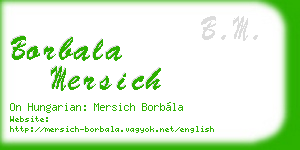 borbala mersich business card